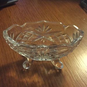 Vintage crystal ring dish